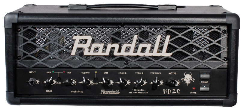 black Randall amplifier head
